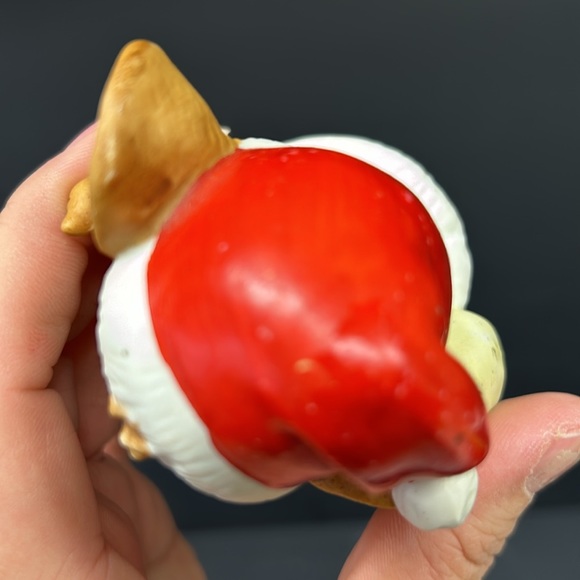 Vintage anthropormorphic HOMCO  3.5” hand painted bisque Santa Mouse - Picture 4 of 6